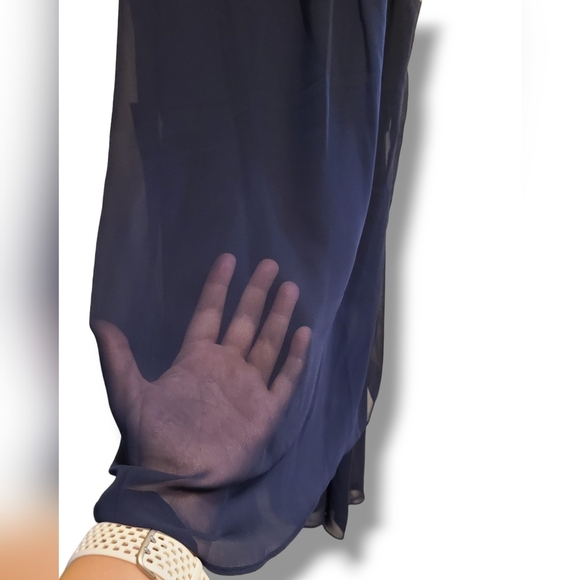 SLNY Chiffon Halter Dress NWT 6P - Picture 8 of 11